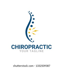 Flat and minimalist chiro or chiropractic spine logo - Can be use for brand that related to chiropractic, chiropractor, spine therapy, etc