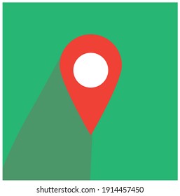 Flat or minimalist location logo or icon