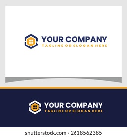 Flat and minimalist logo design representing home and furniture exchange. Ideal for eco-friendly initiatives, home swap services, sustainable living platforms, and recycling programs