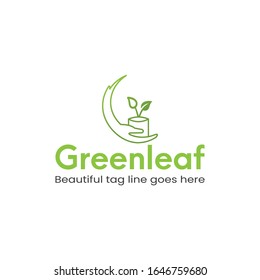 Flat and minimalist Logo design template design