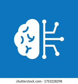 Flat minimalist machine learning icon