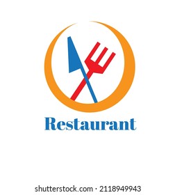 Flat or minimalist restaurant logo or food category logo