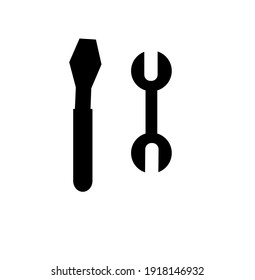 flat or minimalist tools icon or logo