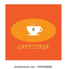 Flat or minimalist vector cafeteria shop