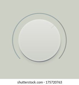 Flat Minimalistic Dial knob  