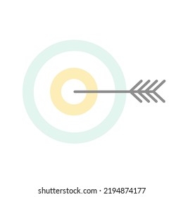 ilustración vectorial de icono de misión plana
