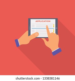 Flat mobile communication illustration vector 