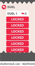 Flat Mobile Game Assets Menu Screen