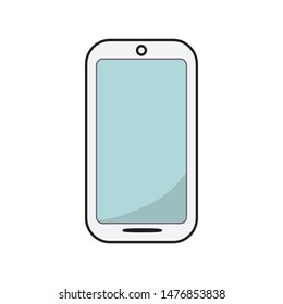 Flat mobile phone icon on white background. Stock vector eps 10. Can use for sites, graphic, disigner staff. 