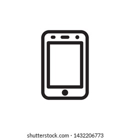 flat mobile smart phone, cellular, gadget icon symbol sign, illustration, logo template, vector, eps 10