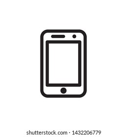 flat mobile smart phone, cellular, gadget icon symbol sign, illustration, logo template, vector, eps 10