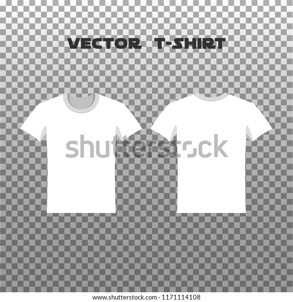 Flat Mockup Blank Tshirts Summer Clothing Stock Vector Royalty