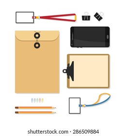 Flat mockups for website design, infographics, web and mobile services and apps.