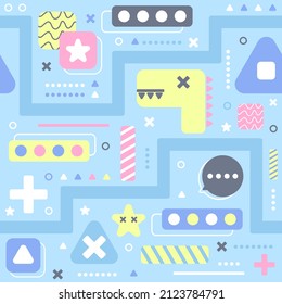 Flat modern abstract pattern design