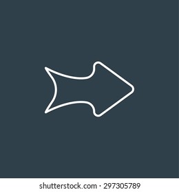 flat modern arrow