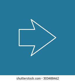 flat modern arrow