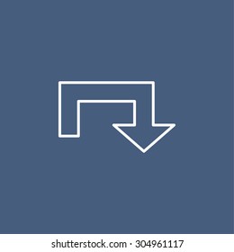 flat modern arrow
