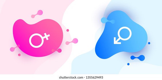 Flat modern background battle. Gender equality concept.