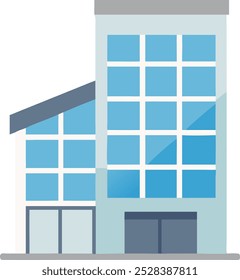 flat modern building vector background. Flat vector illustration isolated on white background. logo. icon. clipart