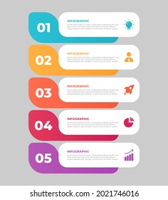 Flat and modern business infographic template