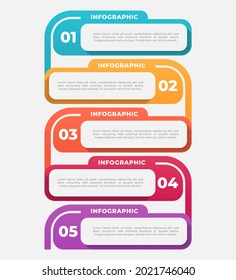 Flat and modern business infographic template