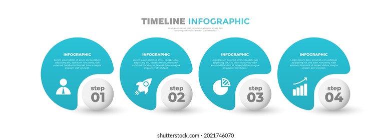 Flat and modern business infographic template