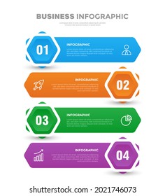 Flat and modern business infographic template