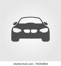 flat modern car vector icon