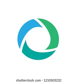 Flat and Modern Colorful Circle Logo