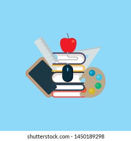 
Flat modern design for distance education concept