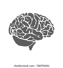 Flat modern design icon Brain. Vector eps10.