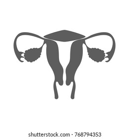 Flat modern design icon uterus. Vector eps10.