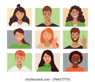 Flat Modern design Illustration of Video Conference