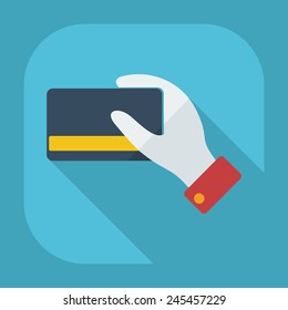 Flat modern design with shadow
