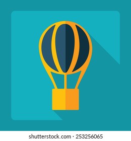 Flat modern design with shadow, balloon