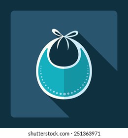 Flat modern design with shadow Children's apron
