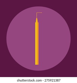Flat modern design with shadow dentist tool