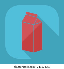 Flat modern design with shadow A drink container 