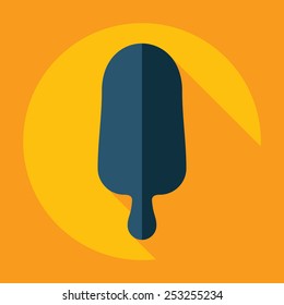 Flat modern design with shadow, ice cream