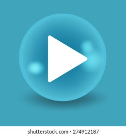 Flat modern design with shadow icon player
