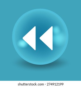 Flat modern design with shadow icon player