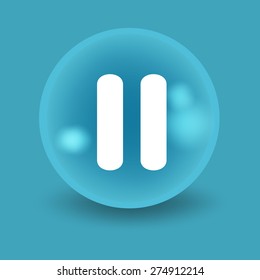 Flat modern design with shadow icon player