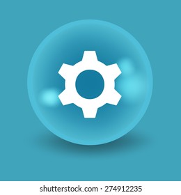 Flat modern design with shadow icon player