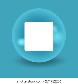 Flat modern design with shadow icon player