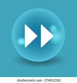 Flat modern design with shadow icon player