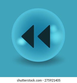 Flat modern design with shadow icon player