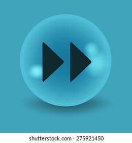 Flat modern design with shadow icon player
