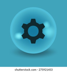 Flat modern design with shadow icon player