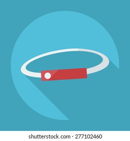 Flat modern design with shadow icon hoop