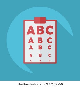 Flat modern design with shadow icon optics